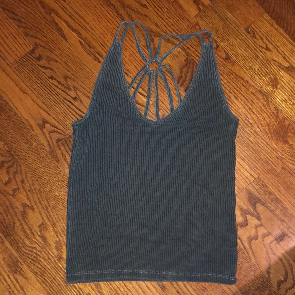 Dark gray American eagle tank top